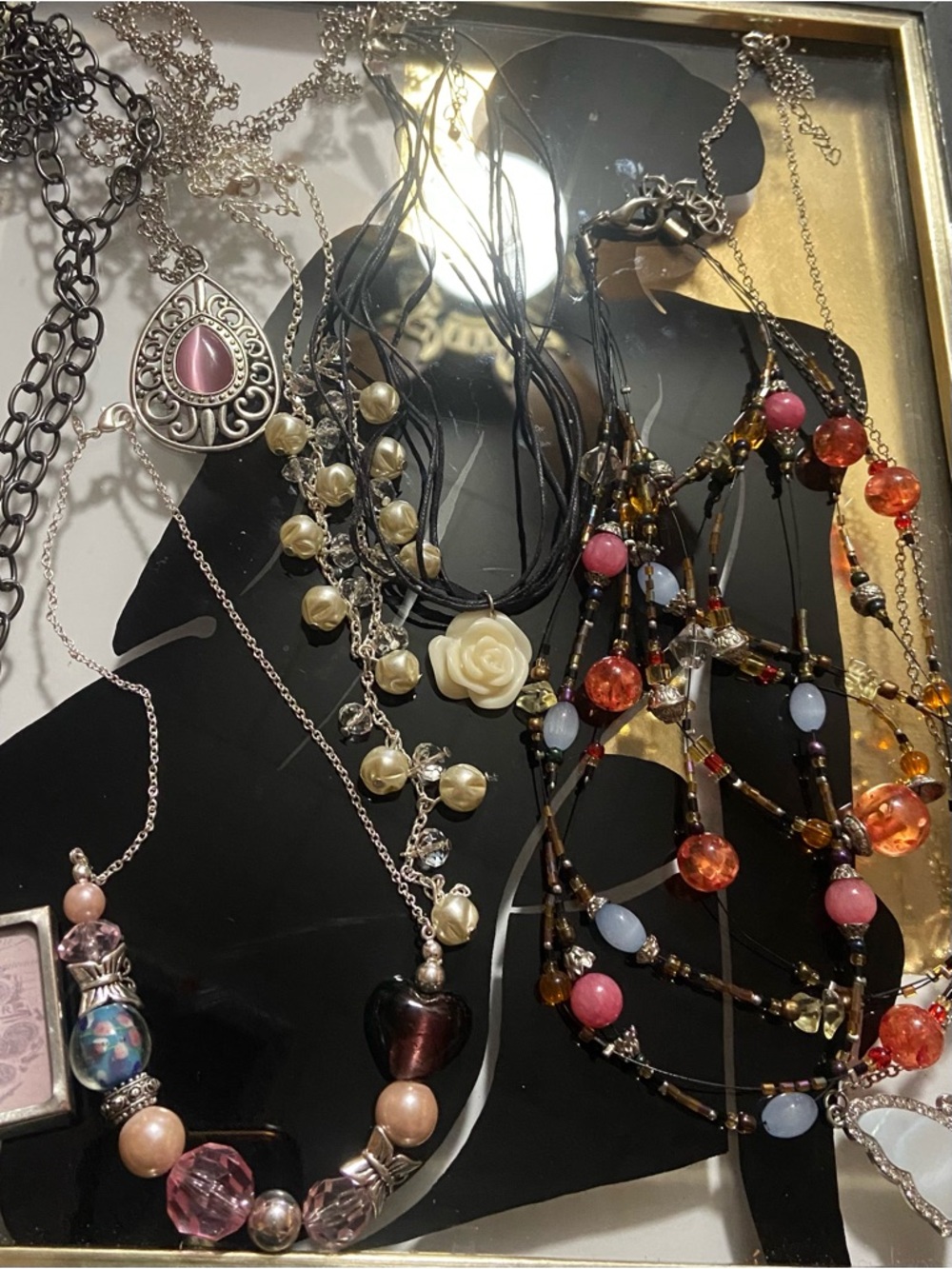 6 Necklaces Lot- Different Necklaces- All Wearable